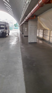Vsypová podlaha - štadión Bratislava